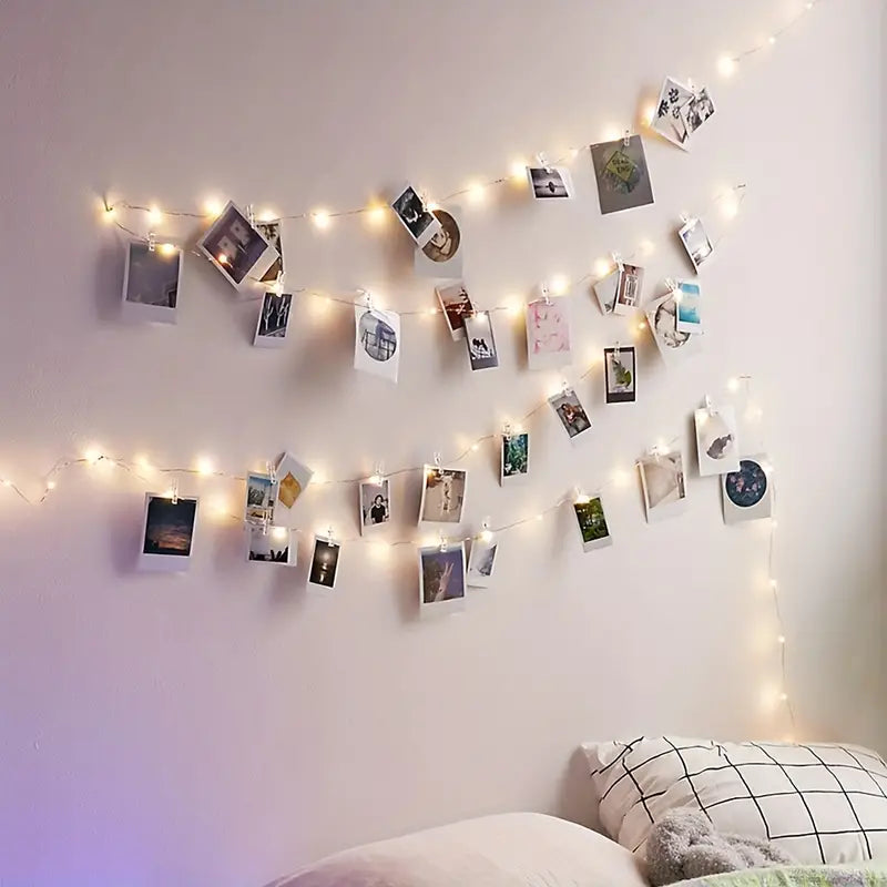 Photo Clips String Lights - Battery Operated String Lights with Clips(5M/16.40Ft)-4