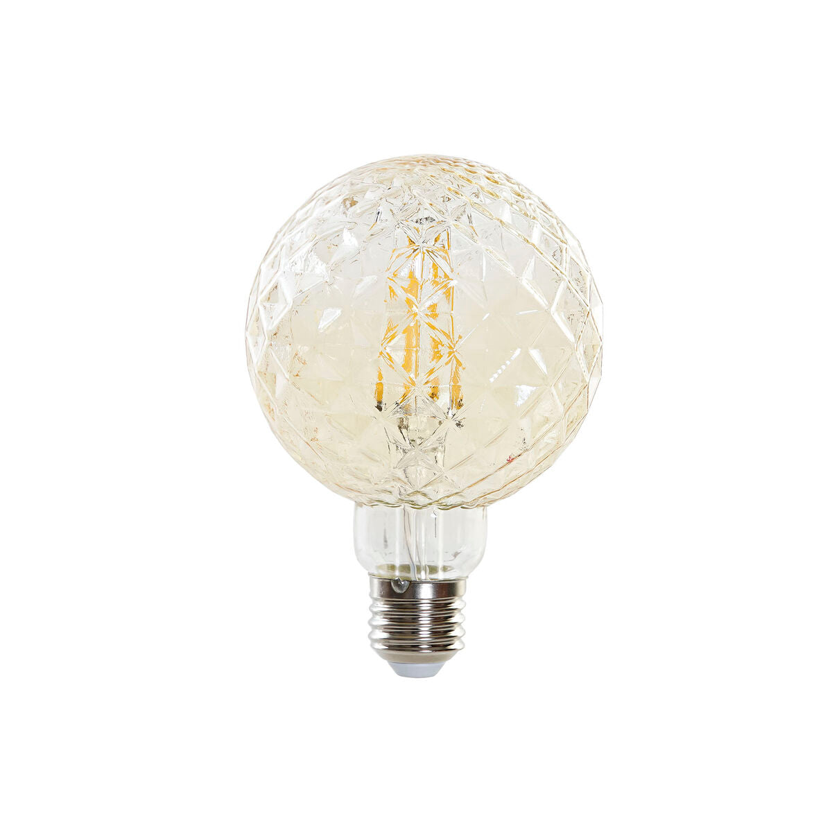 LED lamp DKD Home Decor Amber 4 W E27 450 lm 9,5 x 9,5 x 14 cm-0
