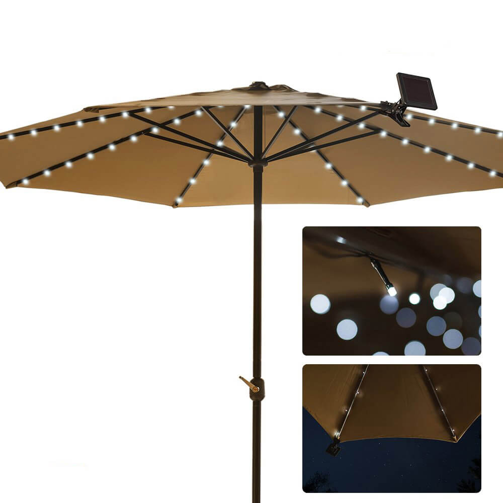 Solar decor light string for parasol-3