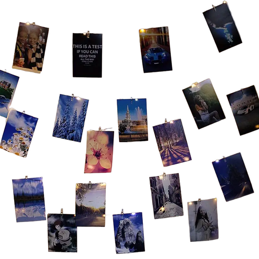 Photo Clips String Lights - Battery Operated String Lights with Clips(5M/16.40Ft)-0