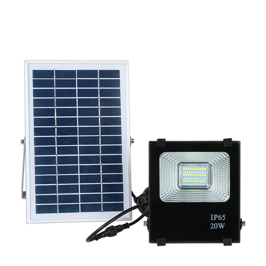 Reflector LED cu panou solar, 4 tipuri-20 W-0